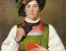 Defregger Franz von A YOUNG MAN IN TYROLEAN COSTUME. ���������, ����� ���