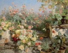 ����� ������-������� - �������� ��� � ����� [Rustic Garden in Blossom]. Wisinger-�������, �����