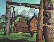 holgate totem poles, gitsegiuklas 1927.   H