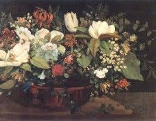 Basket of Flowers CGF. Курбе, Гюстав