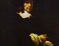 Rembrandt - Portrait of a Gentleman with a Tall Hat and Gloves.    