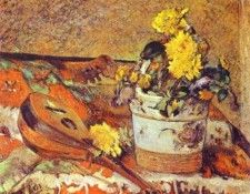 Gauguin - Mandolina And Flowers. , 