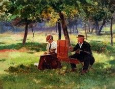 Girardet Eugene Alexis Souvenir de l ete. ,  