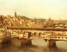 Brandeis Antoinetta View Of The Ponte Vecchio Florence. , Antonietta