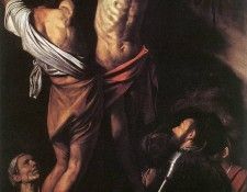 The Crucifixion of St Andrew WGA. Караваджо, Микеланджело Меризи да