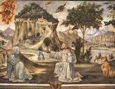 GHIRLANDAIO STIGMATAZATION OF ST FRANCIS CAPPELLA SASSETTI. , 