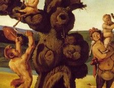 Piero di Cosimo The discovery of honey, Detalj 2, ca 1505-10. ������, ����� ��