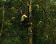 Corot The Eel Gatherers, c. 1860-1865, Detalj 2, NG Washingt. ����, ���-������-������