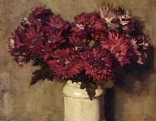 Akkeringa Johannes Evert Chrysanthemums In A Vase. Akkeringa,  