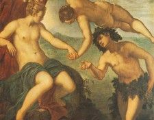 Tintoretto Ariadne, venus and Bacchus, 1576, 146x157 cm, Sal. , 