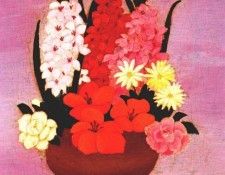 pippin spring flowers with lace doily 1941. �����