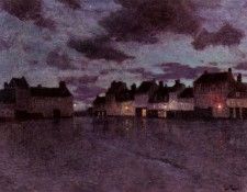 Thaulow Frits Marketplace In France After A Rainstorm. Thaulow 
