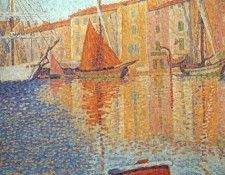 Signac Red Buoy, 1895, Musee dOrsay at Paris.. , 