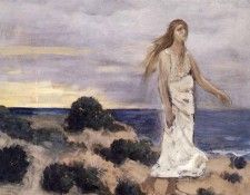 Chavannes Pierre Puvis Woman By The Sea.    Da 