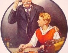 Grandpa Listening In on the Wireless. , 