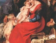 Rubens The Holy Family with Saints Elizabeth and John the Ba. ,  