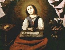 Zurbaran The young virgin, 1632, Metropolitan Museum of Art,. ���������, ��������� ��