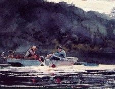 Homer The end of the hunt, 1892, Watercolor and graphite, 38. , 