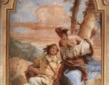 Tiepolo Villa Valmarana Angelica Carving Medoro-s Name on a Tree. ,  