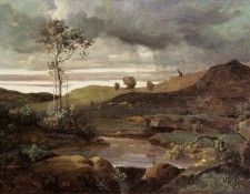 Corot The Roman Campagna in Winter. , --