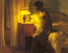 Ilsted Peter Vilhelm In The Bedroom. Ilsted,  
