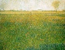 Seurat Alfalfa Fields, Saint-Denis, 1885-86,. , 