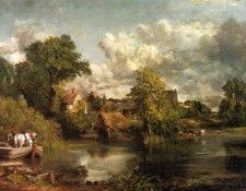 CONSTABLE - THE WHITE HORSE, 1819, OIL ON CANVAS.  