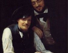 Winterhalter Franz Xavier Self Portrait of the Artist with his Brother Hermann. ,  