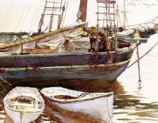 Sargent John Singer Schooner Catherine Somesville Maine. ,  