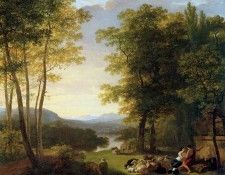 Pieneman Jan Willem Arcadian landscape Sun. Pieneman, 
