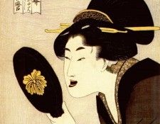 utamaro women gathering for tooth-blackening ceremony c1803. , 