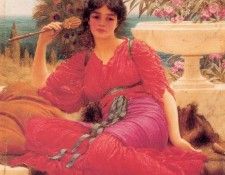 Godward Flabellifera oil sketch. ,  