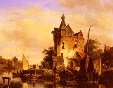 Springer Cornelis Along The Canal. Springer, 