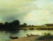 Пейзаж под Казанью. 1876. Каменев Лев (1833-1886)