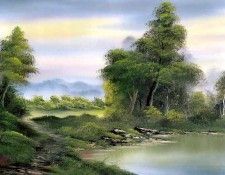 bob ross csg028 secluded lake. Росс, Боб