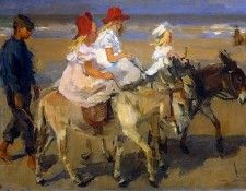 Israls Isaac Donkey riding Sun. Israels, 