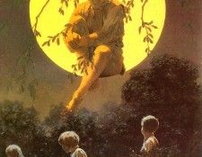 Maxfield Parrish A Departure, 1902 sqs. , Maxfield
