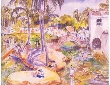 fl art016 the venetian pool(martha walter)1926. �������, �����