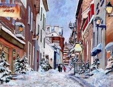 Lucienne Zegray - LHiver Dernier, Vieux Quebec, De. Zegray, 