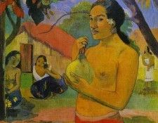 Gauguin - Eu Haere Ia Oe (Woman Holding A Fruit). , 