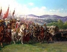 Mehmet II conquering Constantinople. Zonaro, 