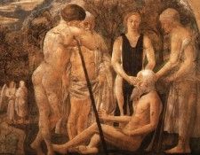 1452 The Death of Adam, detail of Adam and his Children. ,  