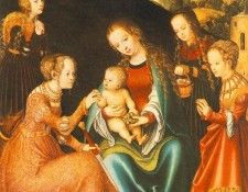 Cranach d.a. The Mystic Marriage of St Catherine, ca 1516, 6. ,  