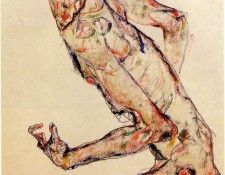 Schiele Fighter, 1913, 48.8x32.2 cm,. , 
