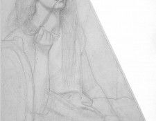 Rossetti Study for Delia. ,  