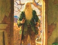 Rip Van Winkle 0007 Twenty Years Later N.C.Wyeth sqs. ,  