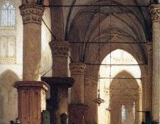 Bosboom Johannes Grote Sint Laurens Church In Alkmaar Sun. Bosboom, ��������