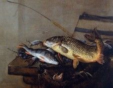 Noort van Pieter Still life with fish Sun. ,  