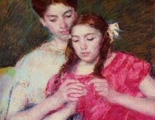 Cassatt Mary The Chrochet Lesson.  
