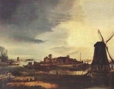 NEER Aert van der Landscape With Windmill. ,   